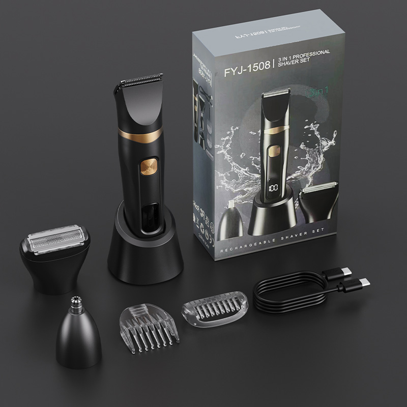 3‑Pcs Household Electric Groom - Mens Grooming Travel Kit ulasan dan harga
