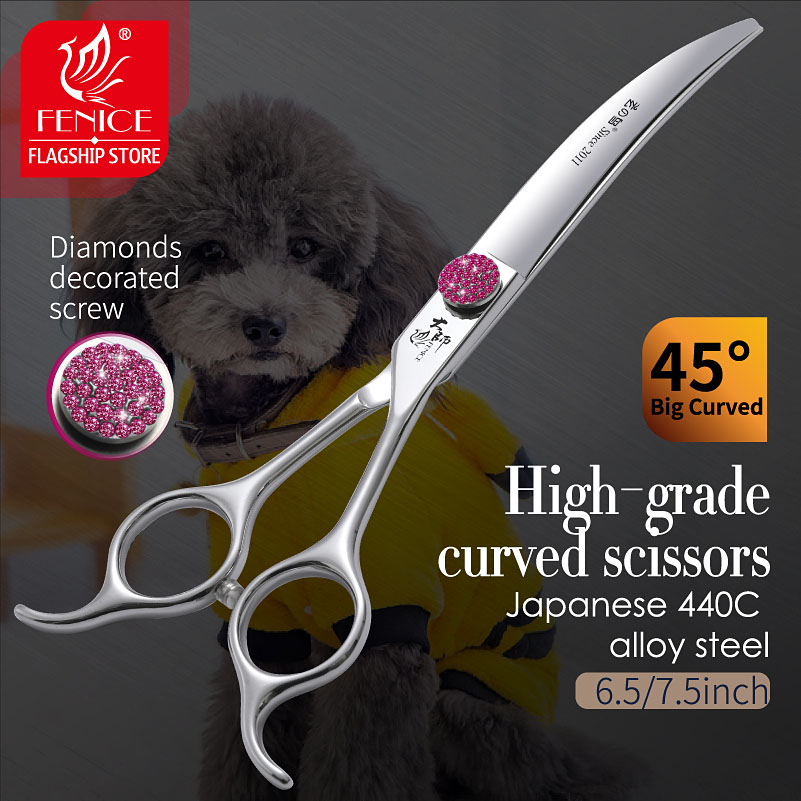 Fenice Pink Diamond Screw Pet  - Grooming Scissors ulasan dan harga