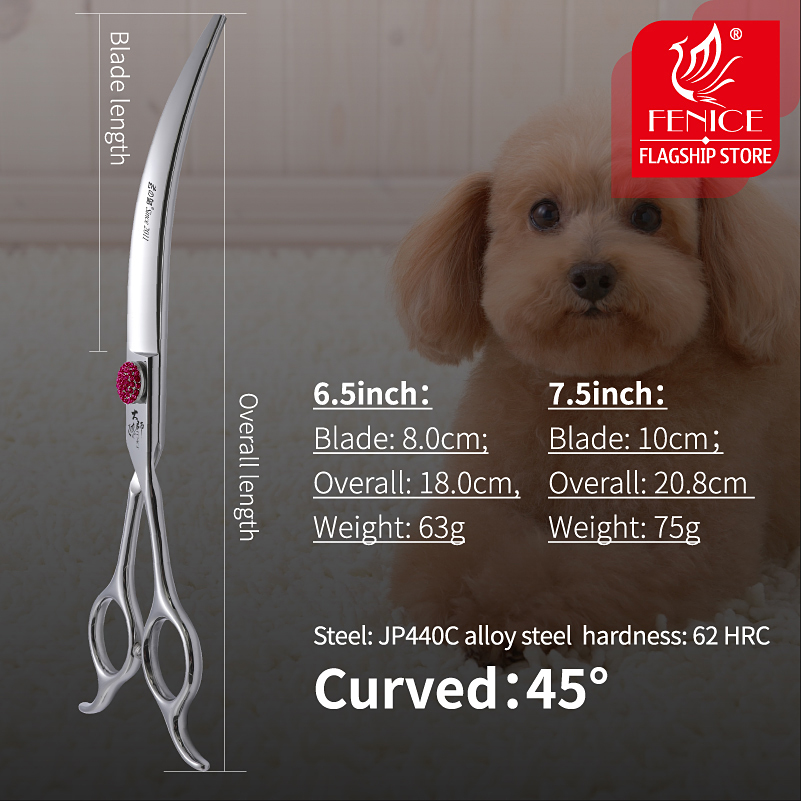 Fenice Pink Diamond Screw Pet  - Grooming Scissors ulasan dan harga