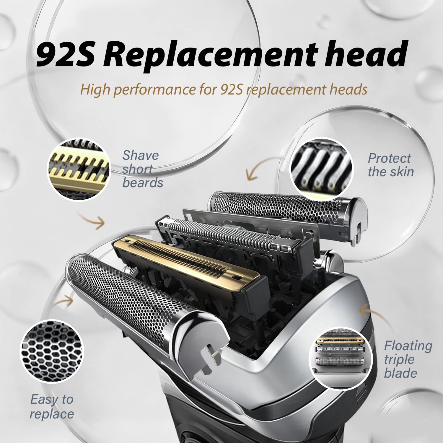 New 92S Replacement Foil Head  - Electric Razor ulasan dan harga