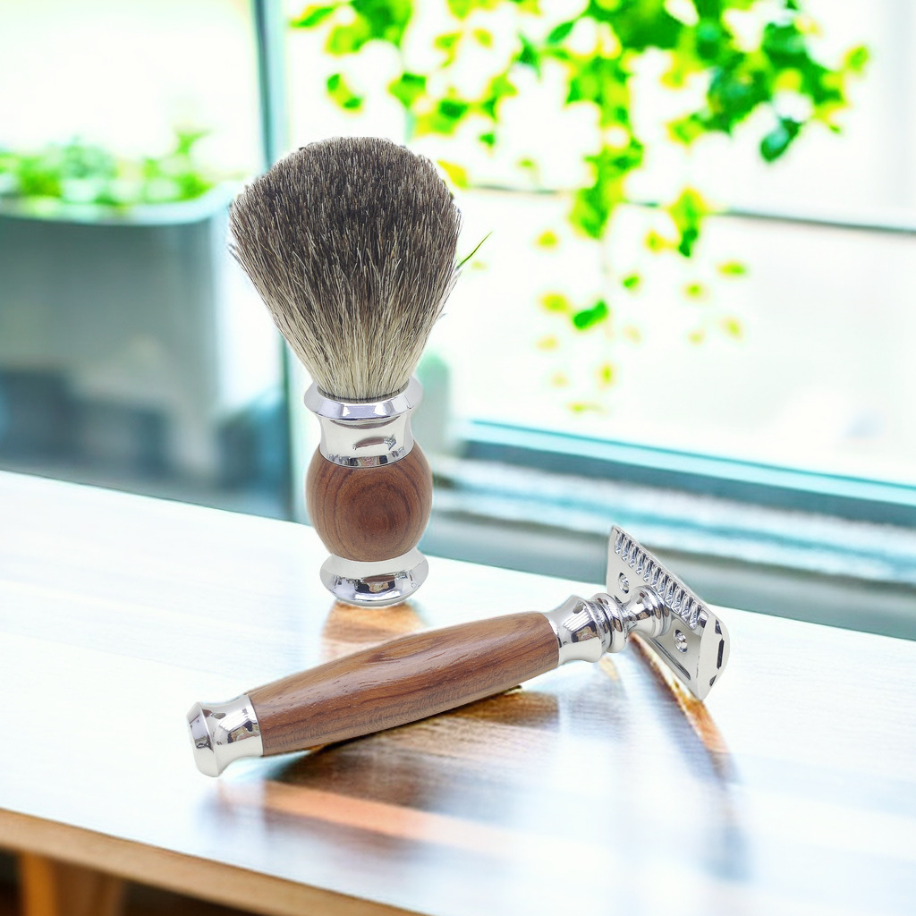 Safflower Rosewood Handle Razo - Beard Trimmer ulasan dan harga