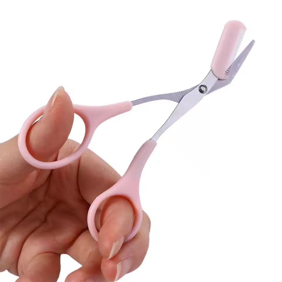 Safe Eyebrow Scissors with Com - Electric Razor ulasan dan harga