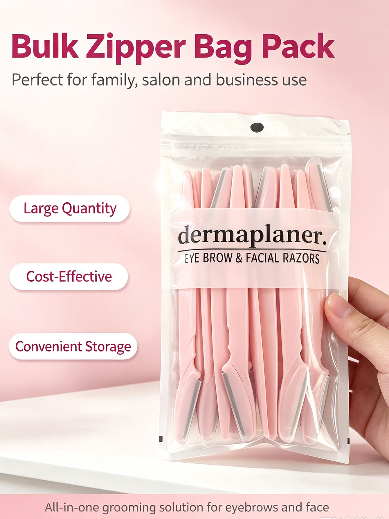 Bottled Eyebrow Razor Set, wit - Body Trimmer ulasan dan harga
