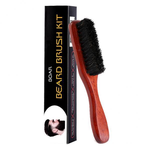 Soft Wooden Beard Brush Men Gr - Mens Grooming Travel Kit ulasan dan harga