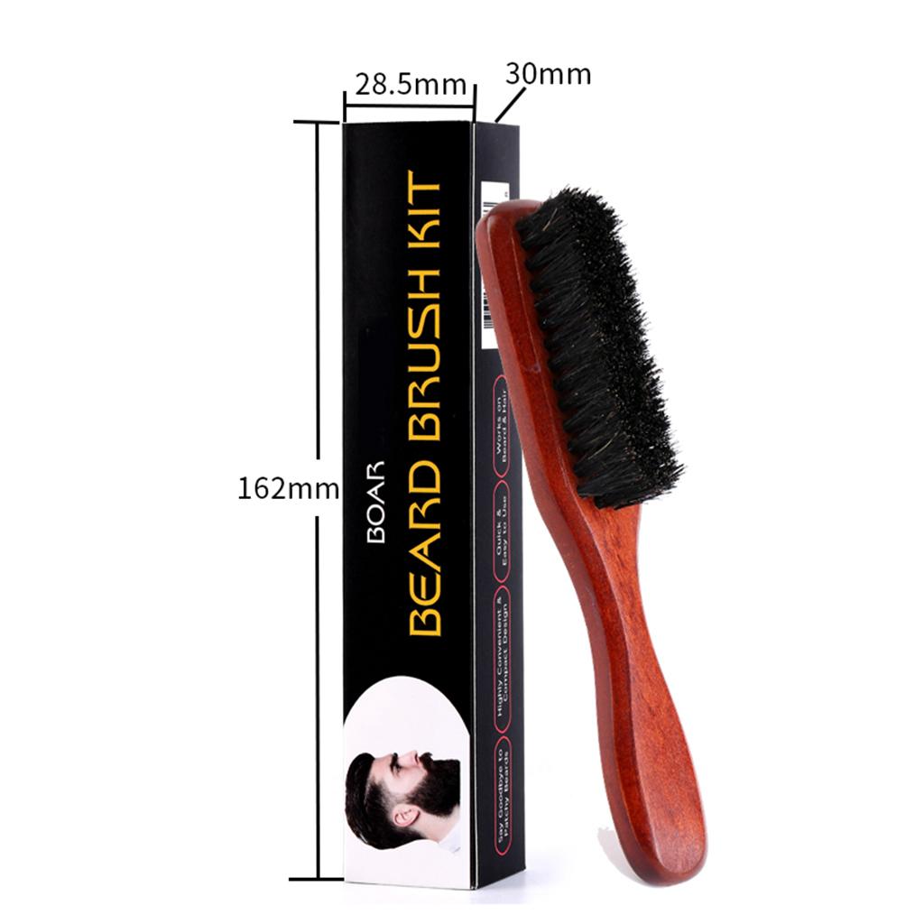 Soft Wooden Beard Brush Men Gr - Mens Grooming Travel Kit ulasan dan harga