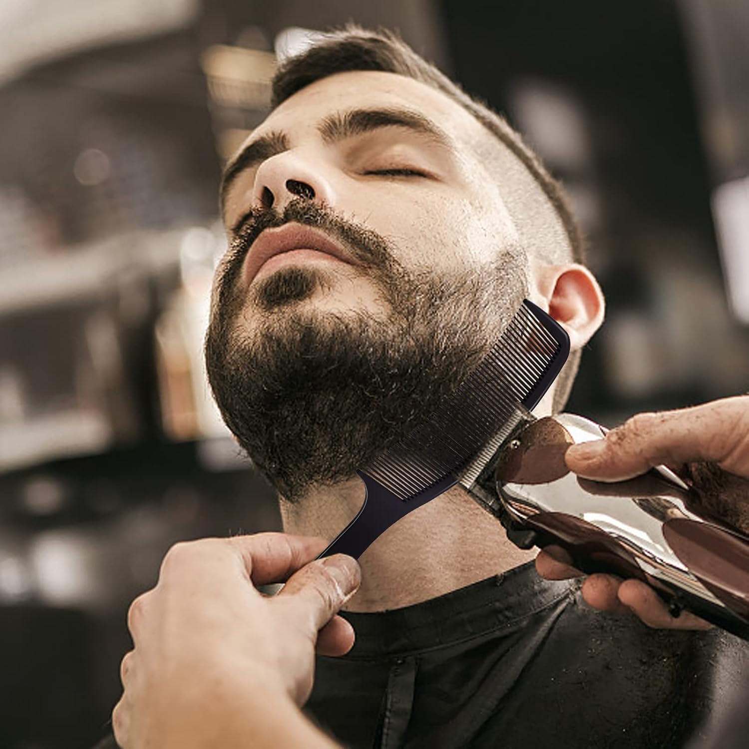 4PCS Professional Barber Hair  - Grooming Kit ulasan dan harga