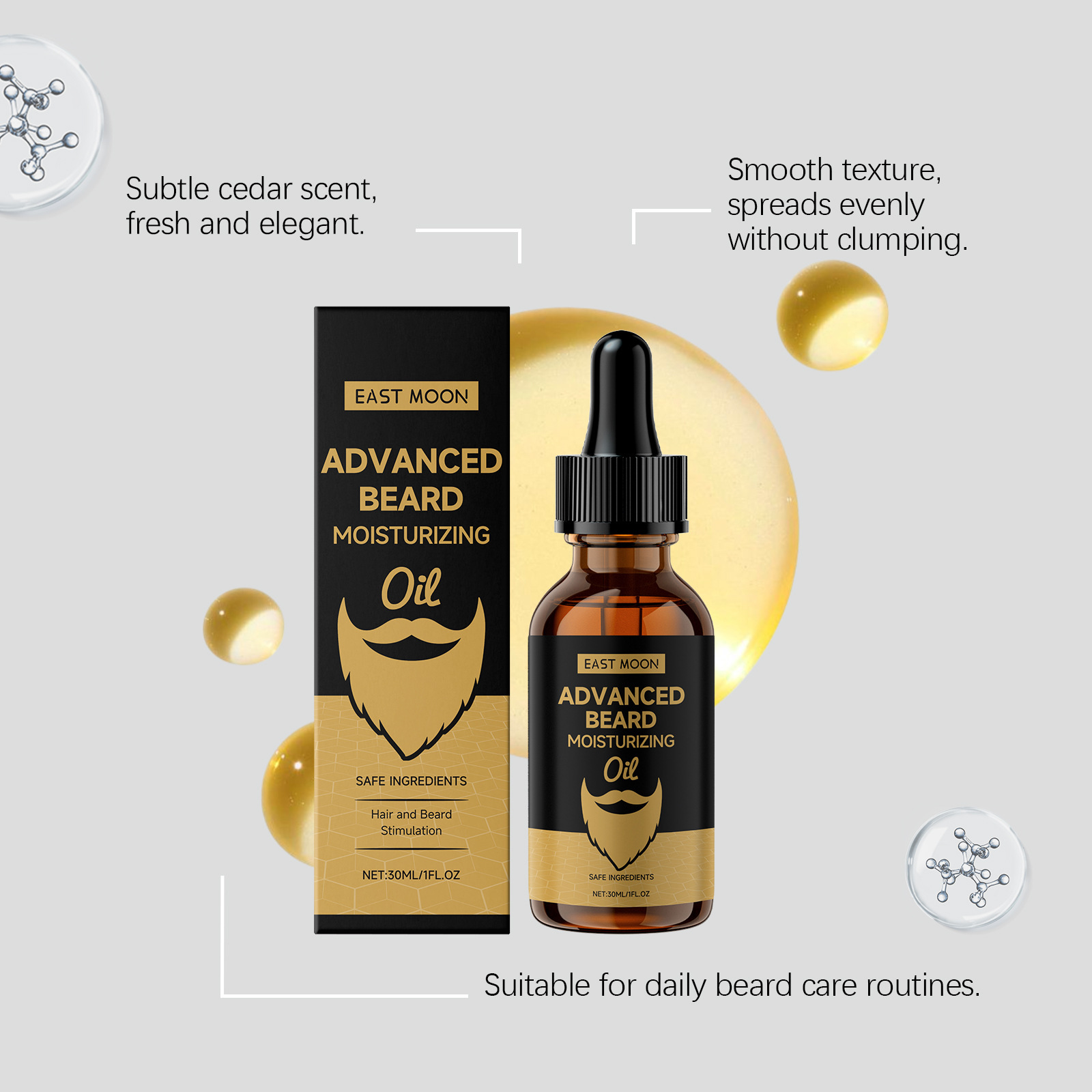 East Moon Rosemary Beard Softe - Beard Oil ulasan dan harga