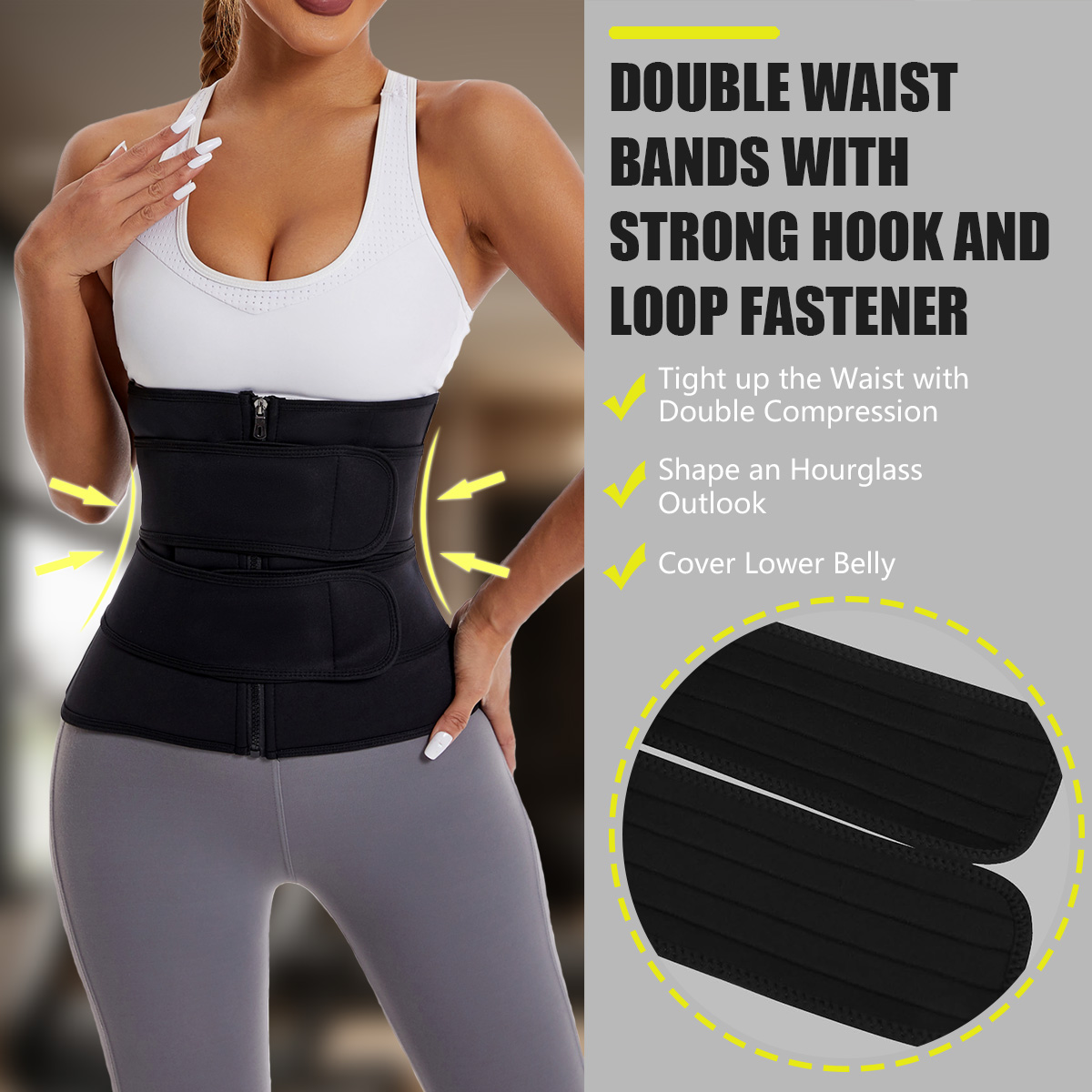 Women Waist Trainer Belt Doubl - Body Trimmer ulasan dan harga