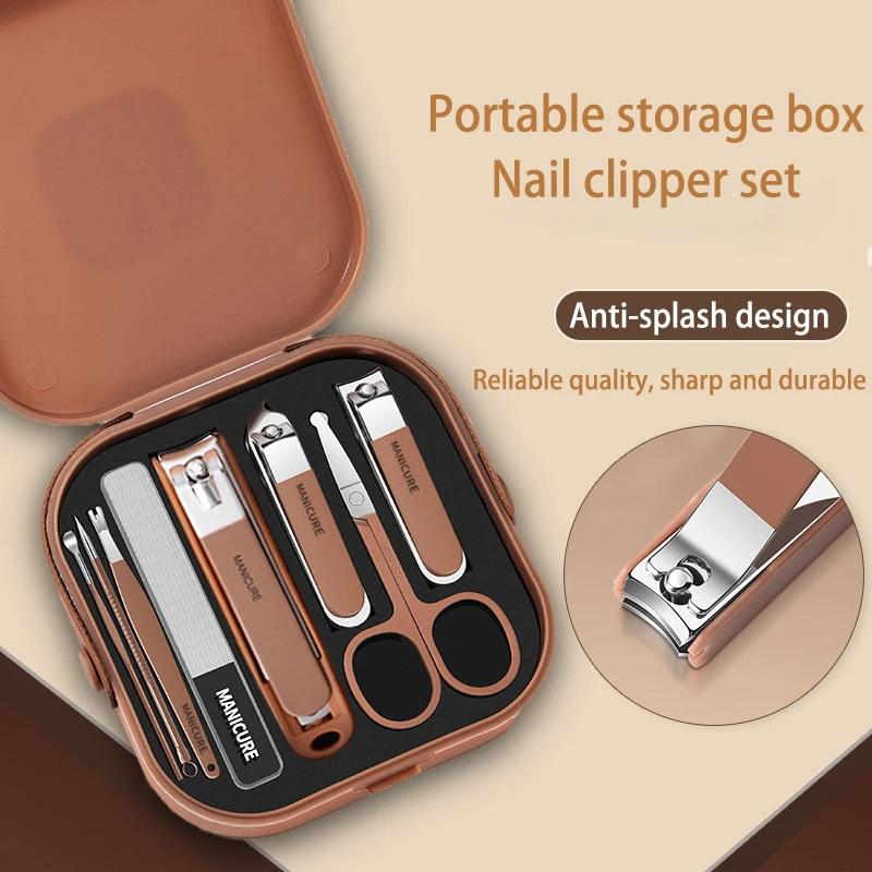 Nail Care Kit Anti-Splatter Ma - Mens Grooming Travel Kit ulasan dan harga