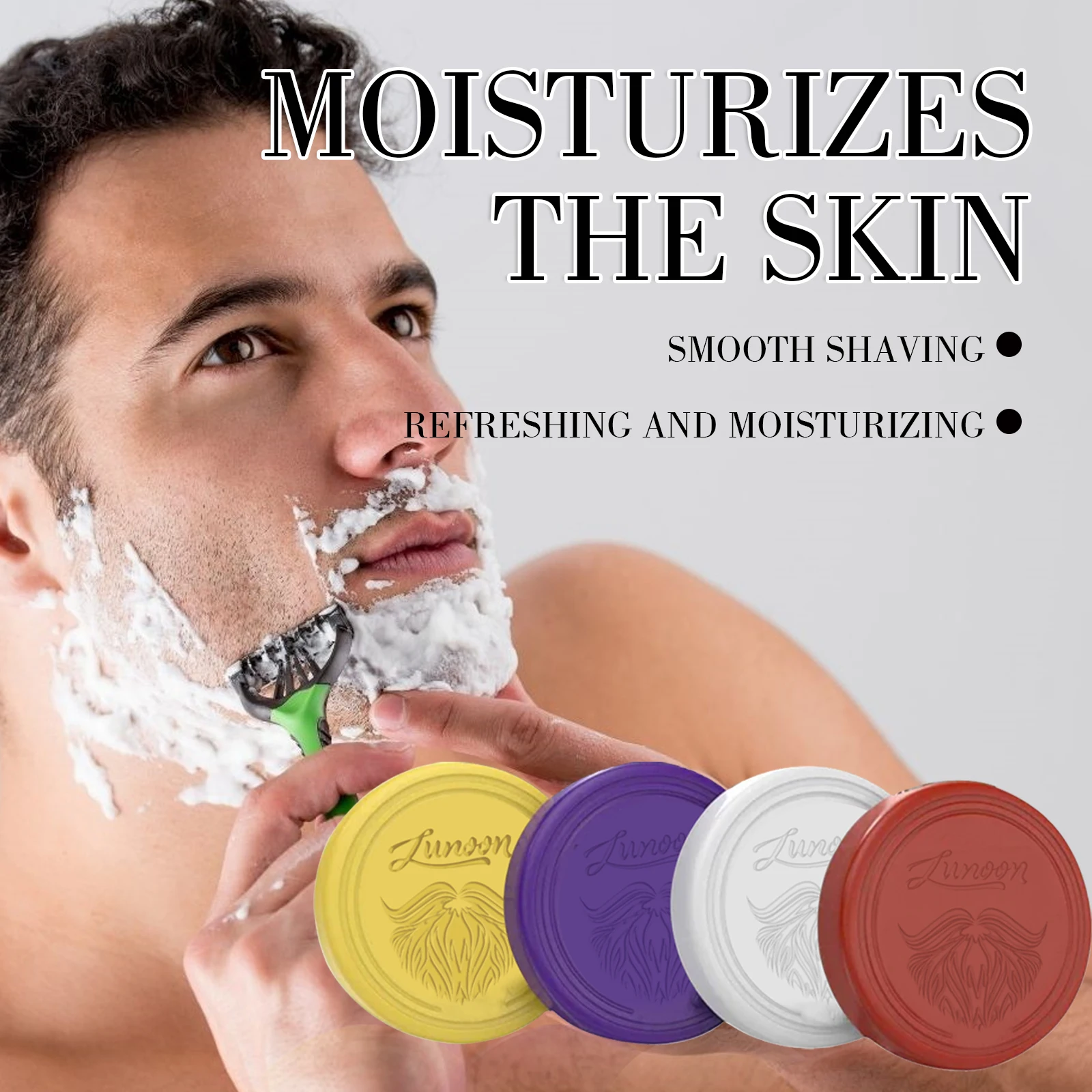 4/1pcs Mens Beard Shaving Soap - Shaving Cream ulasan dan harga