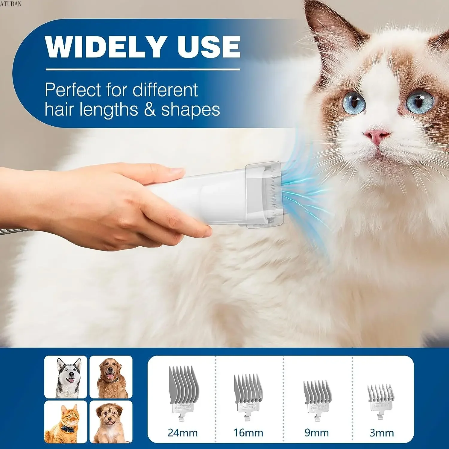 STLFLuxury Dog Grooming Kit wi - Grooming Kit ulasan dan harga
