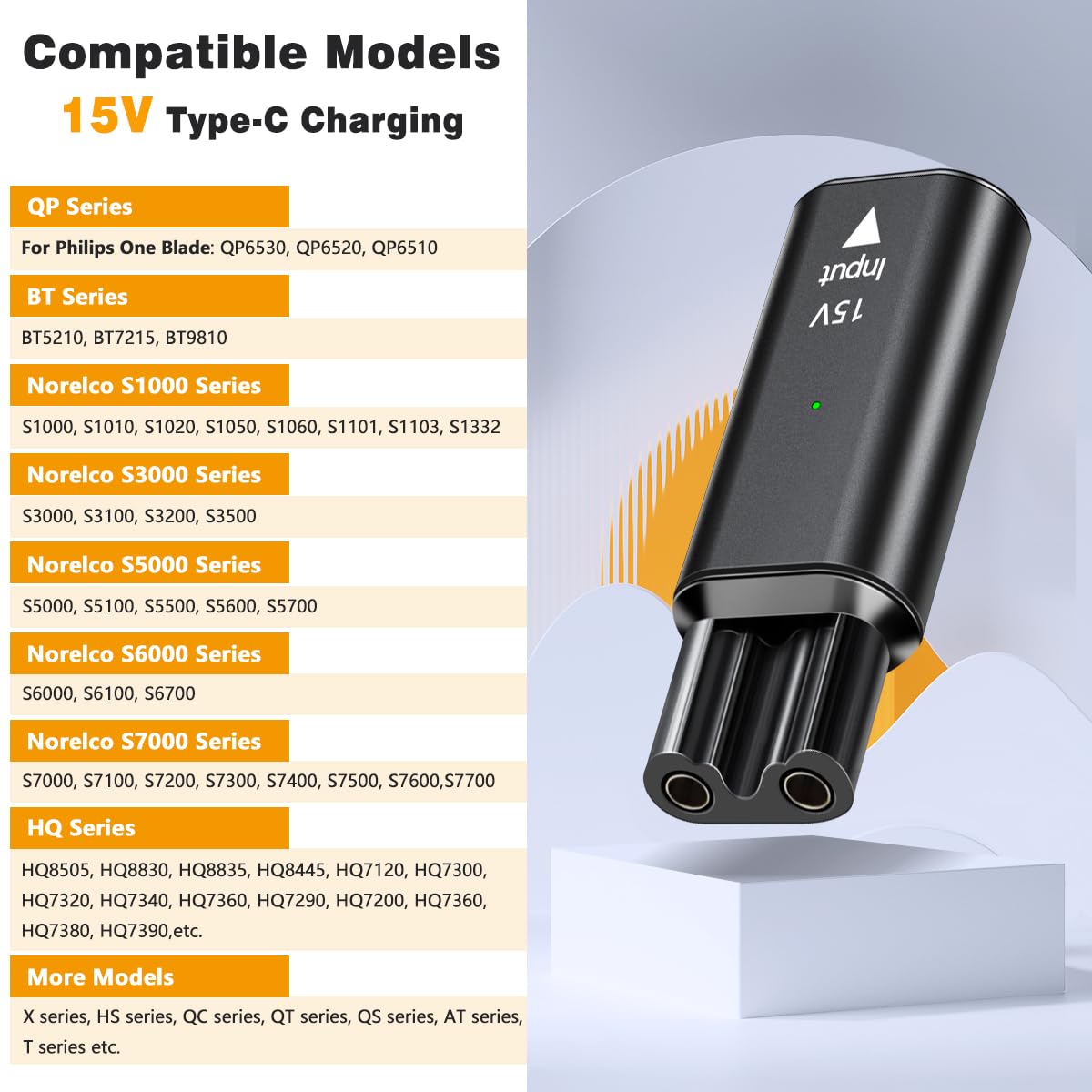 Brangdy 15V HQ8505 Type-C Shav - Beard Trimmer ulasan dan harga