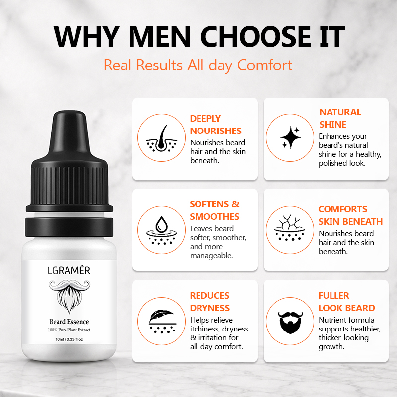 Men's Beard Growth Serum Nouri - Beard Oil ulasan dan harga