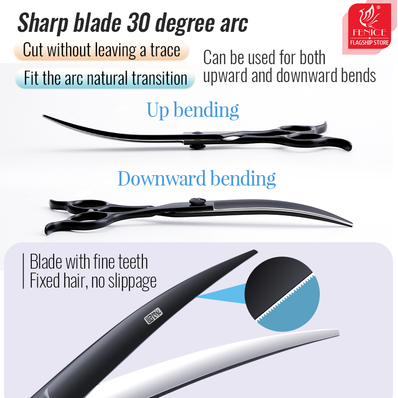 Fenice Professional 7 Inch Cur - Grooming Scissors ulasan dan harga
