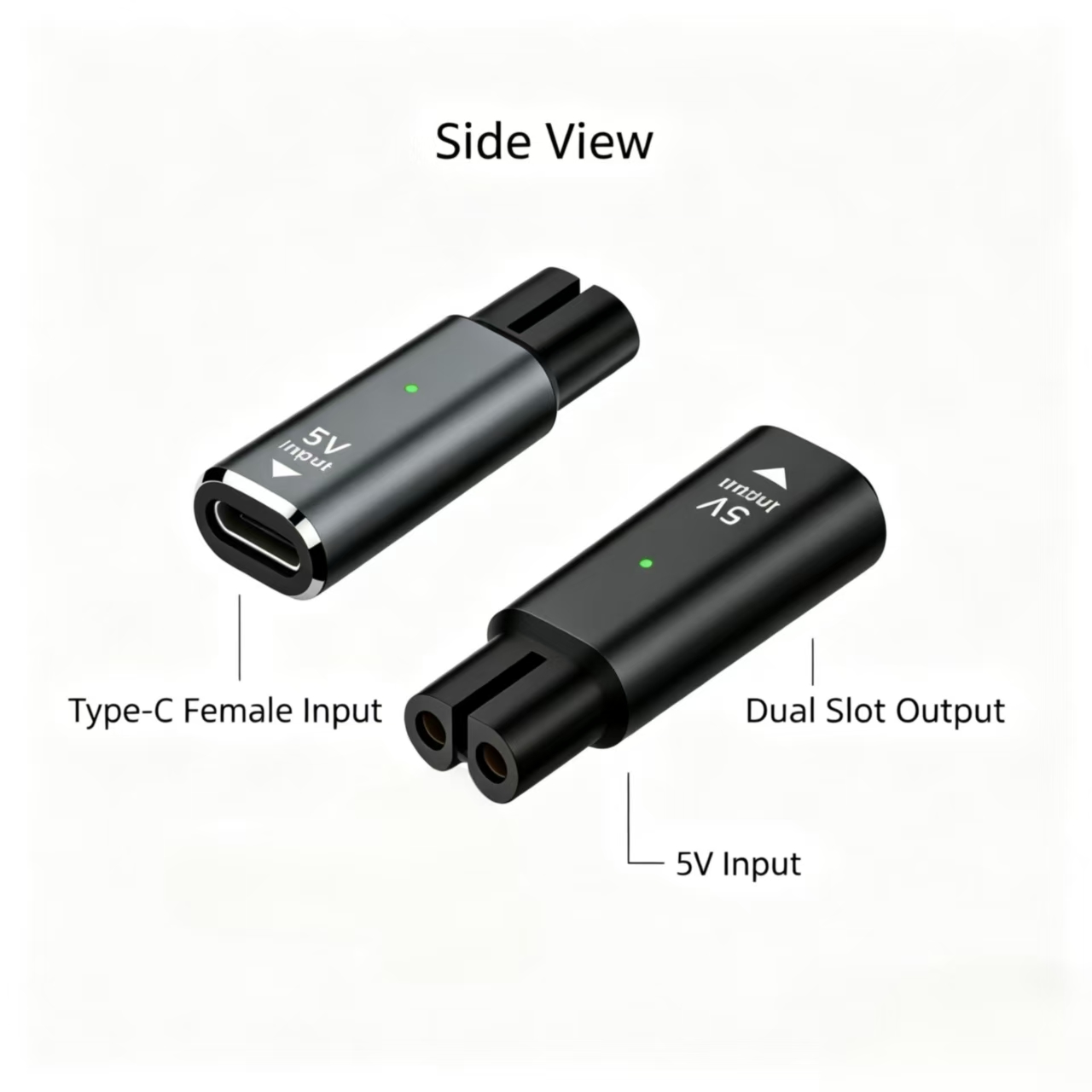 5V Type‑C Female to Dual Slot  - Electric Shaver Rotary ulasan dan harga