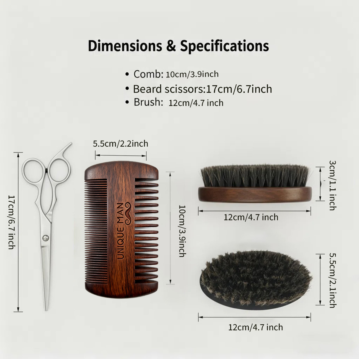 UNIQUE MAN Men's Beard Set, Bl - Grooming Kit ulasan dan harga