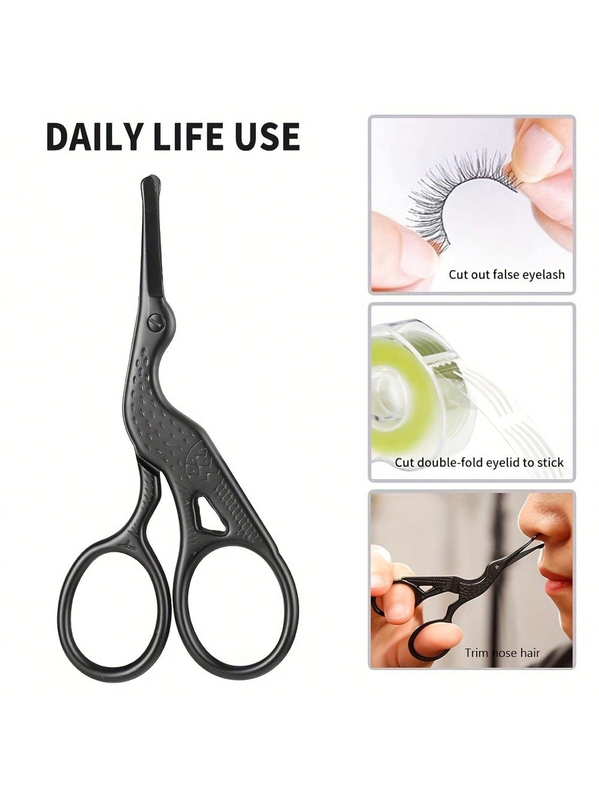 Nose Hair Scissors, Stainless  - Nose Trimmer ulasan dan harga