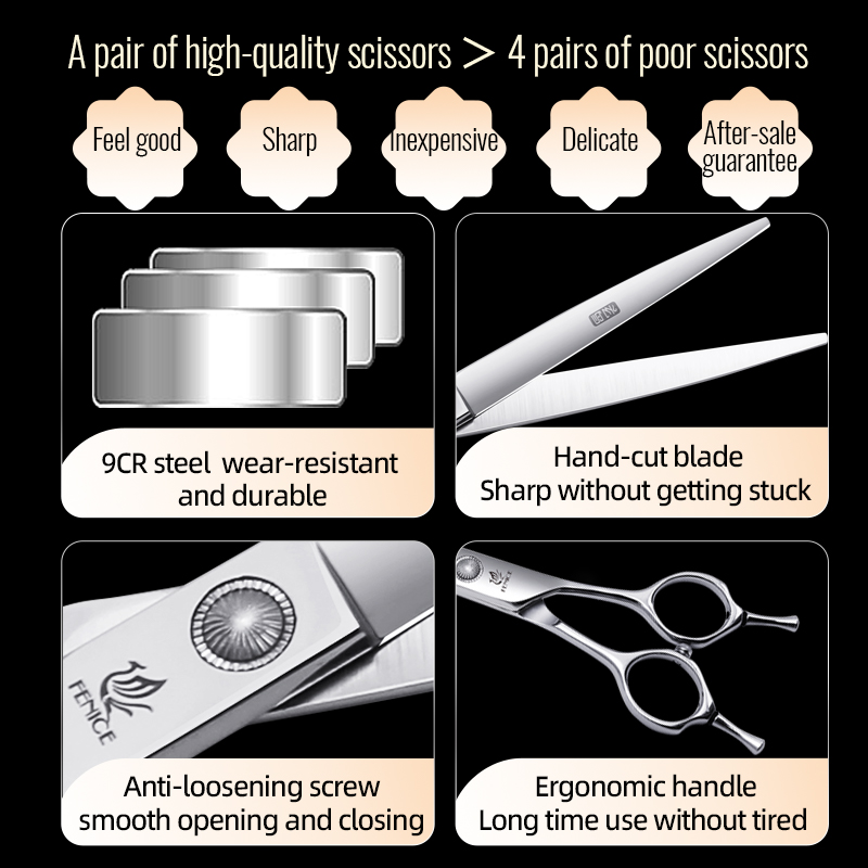 Fenice 6//6.5/7/7.5 Inch Profe - Grooming Scissors ulasan dan harga