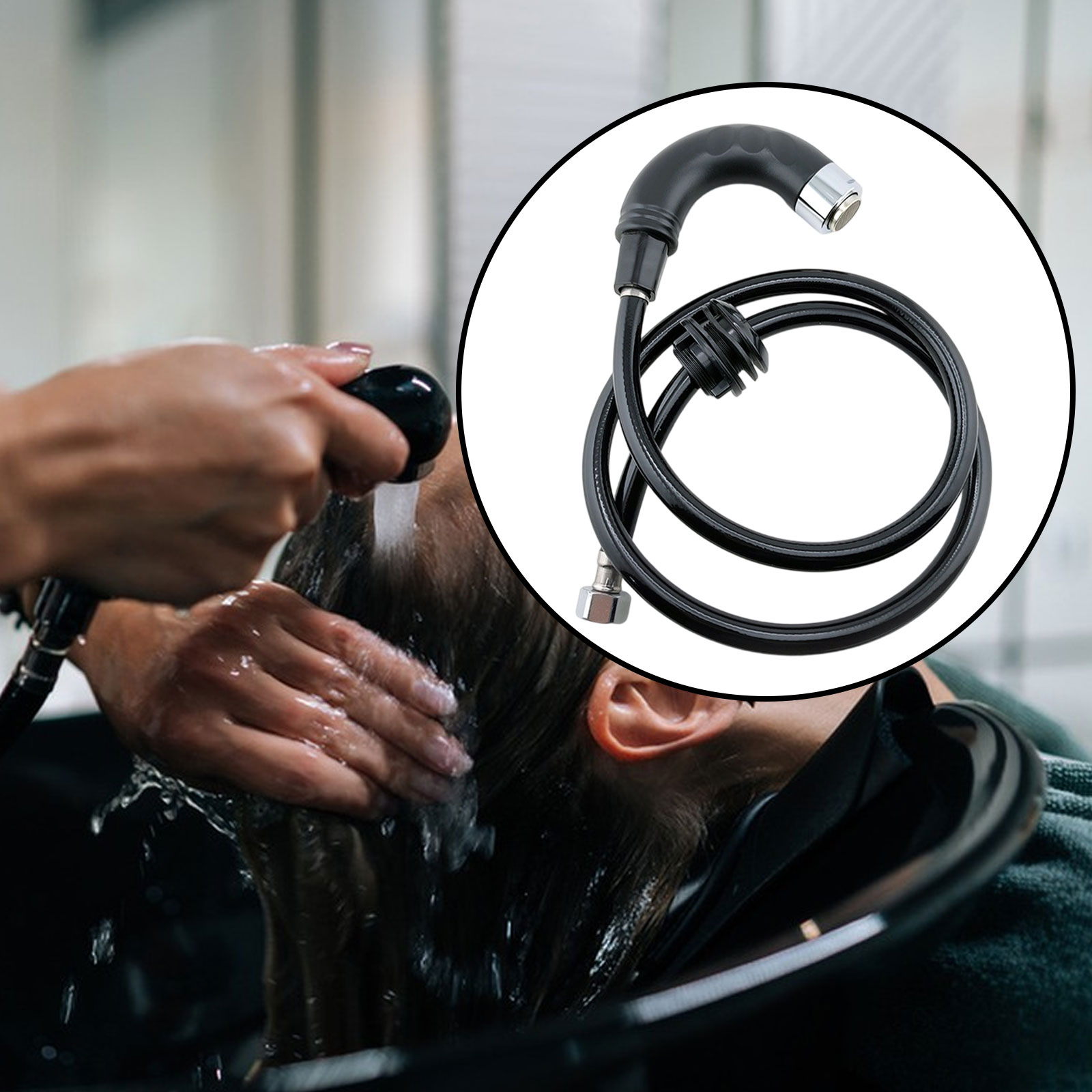 Shampoo Bowl Faucet Set with H - Grooming Kit ulasan dan harga
